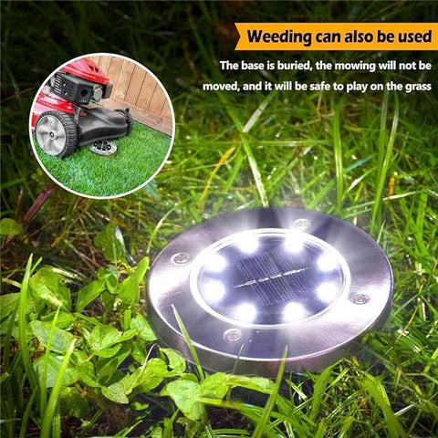 Biling Solar Lights for Outside, 12 Pack for Garden Yard Patio Pathway Lawn Driveway - White