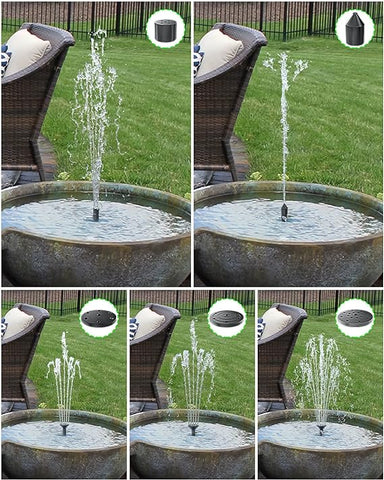 Biling Solar Fountain for Bird Bath with Water Pump Kit, 4.5 W 48 GPH