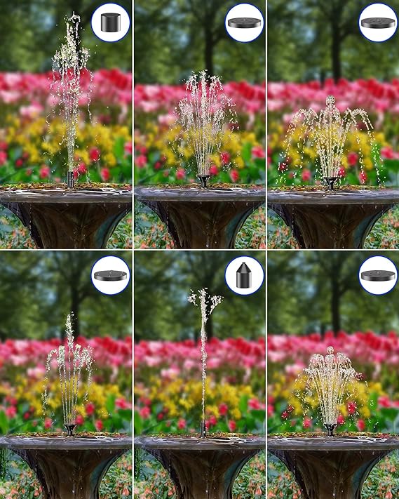 Biling Solar Fountain for Bird Bath 2.5W