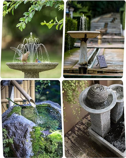 Biling Solar Fountain for Bird Bath with Water Pump Kit, 4.5 W 48 GPH