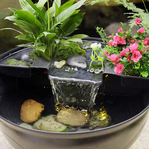 Biling Tabletop Waterfall Pond Kit – Relaxation Fountain – BILING