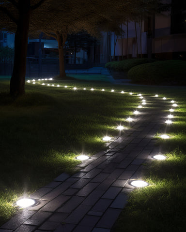 Biling Solar Outdoor Lights 12 Pack White